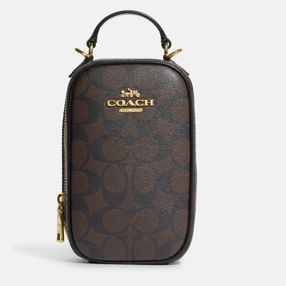 Coach Eva Phone Crossbody In Signature Canvas